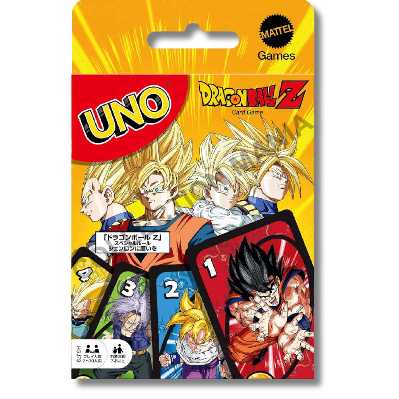Jeu de cartes UNO Dragon Ball Z version originale